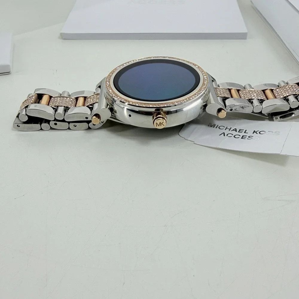 Michael Kors Access Sofie Pav Two-Tone Smartwatch Silver MKT5040 BATTERY ISSUE